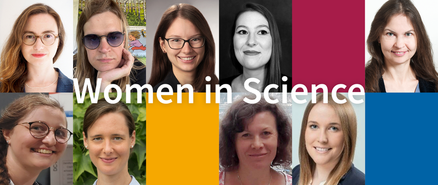 Collage mit Bildern von 9 Wissenschaftlerinnen der Fakultät für Informatik.