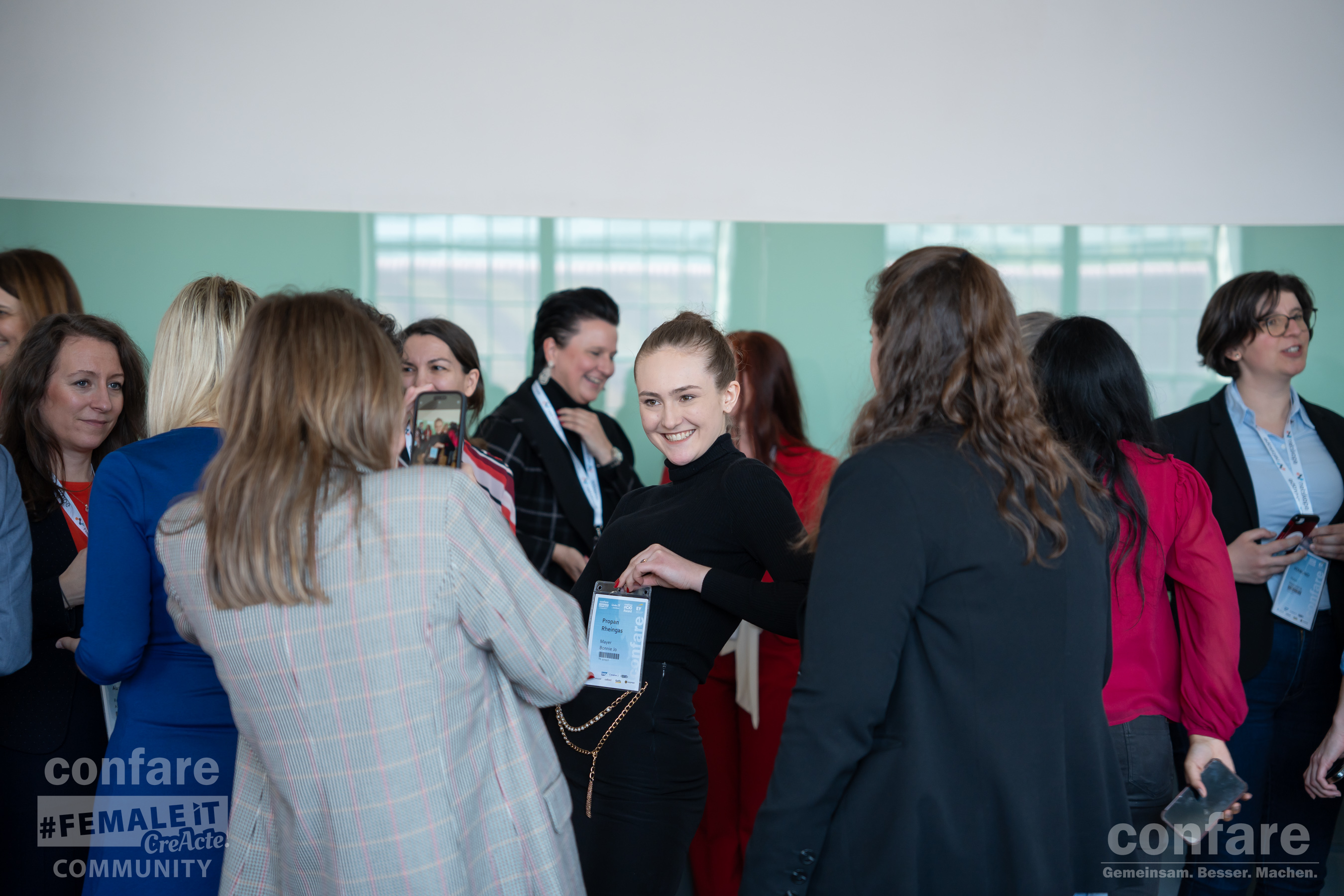 Austausch beim Female IT Mentoring.